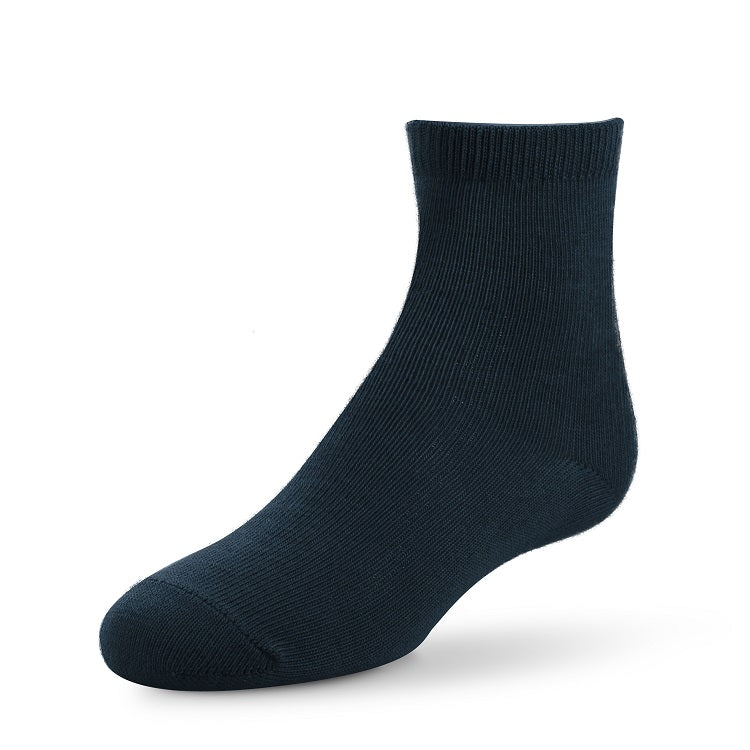 72 Pack Girls Crew Socks - Navy