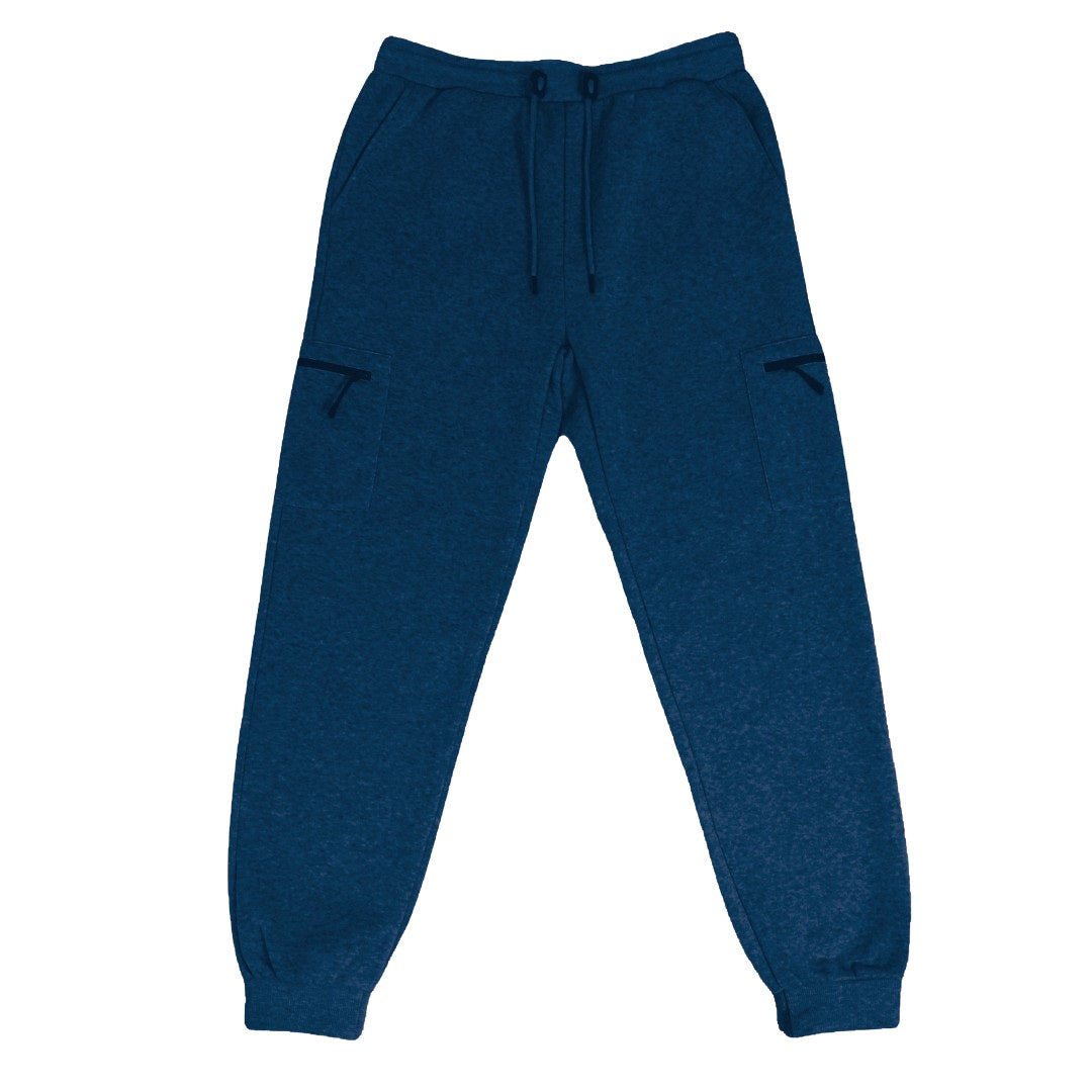 24 Pack Youth Fleece Cargo Sweatpants with Zipper Pockets - Charcoal
