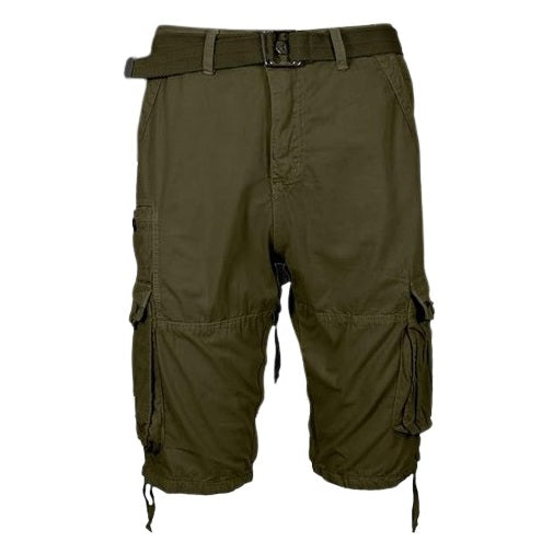 24 Pack Men's Vintage Belted Cargo Shorts - Navy