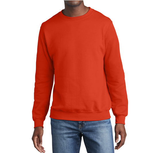 24 Pack Men's Crewneck Sweatshirt - Orange