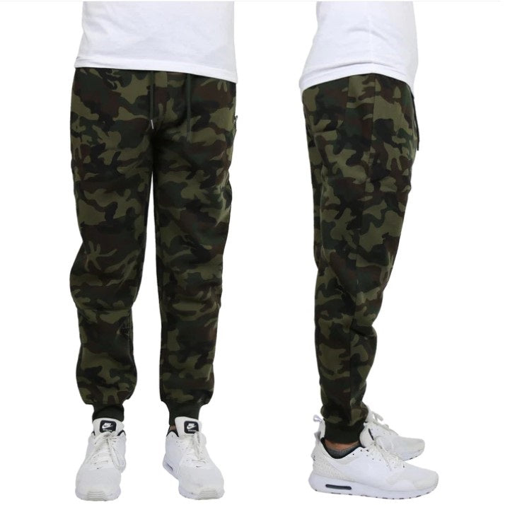 24 Pack Men's Fleece Jogger Sweatpants - Olive
