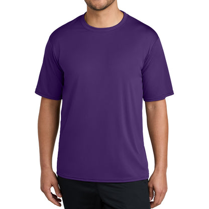 48 Pack Men's Performance Short Sleeve T-Shirts - Purple