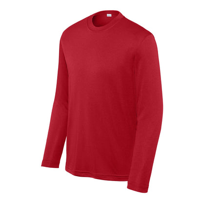 48 Pack Youth Long Sleeve Performance Tee - Dark Green