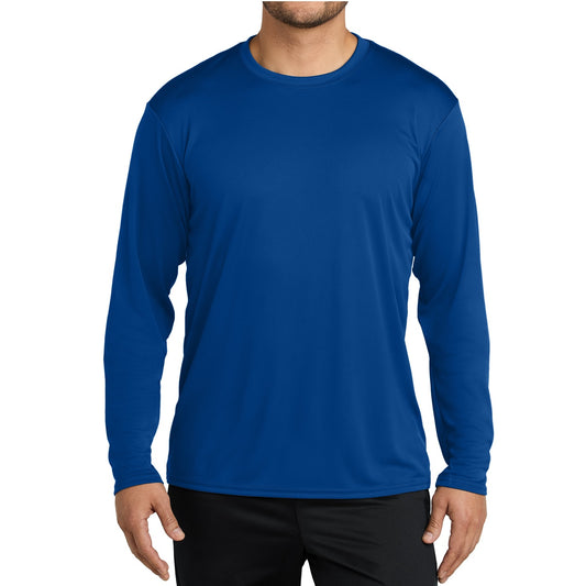 48 Pack Men's Performance Long Sleeve T-Shirt - Royal Blue
