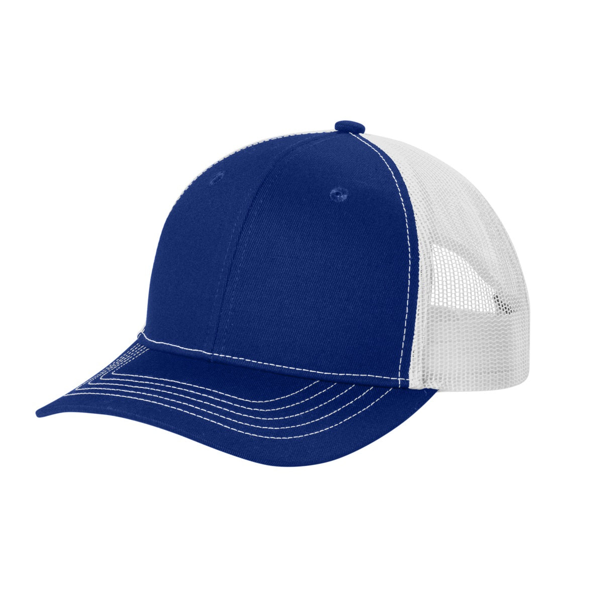 24 Pack Youth Youth Snapback Trucker Cap - Royal / White