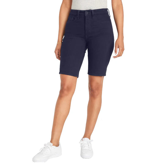 24 Pack Girls Stretch Chino Shorts - Navy