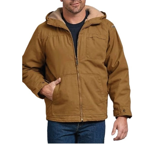 24 Pack Men's Sherpa-Lined Canvas Work Jacket - Black