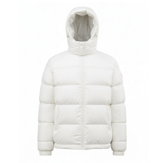 12 Pack Adult Shiny Bubble Jacket with Hood in White