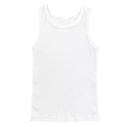 48 Pack Youth Ribbed Tank Top Shirts - Royal Blue