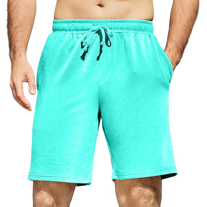24 Pack Men's Classic Fleece Lounge Shorts - Aqua