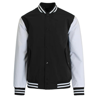 24 Pack Men's Heavyweight Varsity Jacket – Black / Gold Sleeves