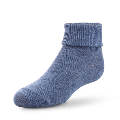 72 Pack Girls Triple Roll Socks - Navy