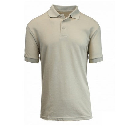 36 Pack Men's Short Sleeve Pique Polo Shirts - Black