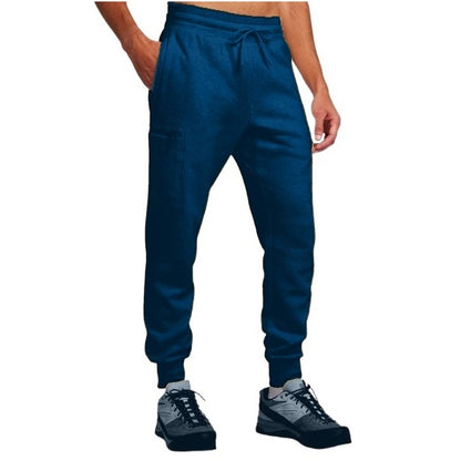 24 Pack Men's Fleece Cargo Jogger Sweatpants - Navy