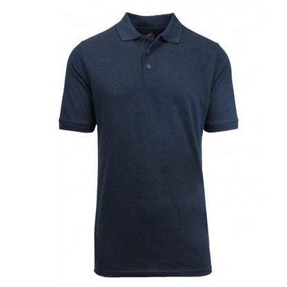 36 Pack Men's Short Sleeve Pique Polo Shirts - Black