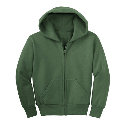 24 Pack Youth Zip Up Hoodie - Black
