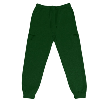 24 Pack Youth Fleece Cargo Sweatpants with Zipper Pockets - Charcoal