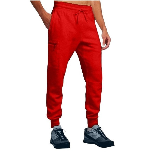 24 Pack Men's Fleece Cargo Jogger Sweatpants - Navy