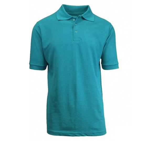 36 Pack Boys Short Sleeve Pique Polo Shirt - Purple